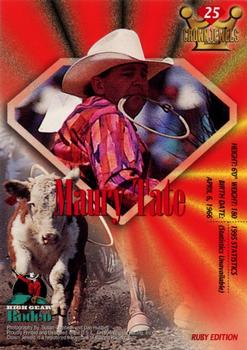 1996 High Gear Rodeo Crown Jewels #25 Maury Tate Back